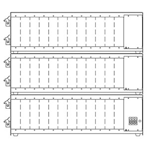 36 Zone Stacked Mainframe Assembly 70 AMP - BWMF36