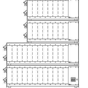40 Zone Stacked Mainframe Assembly 70 AMP - BWMF40