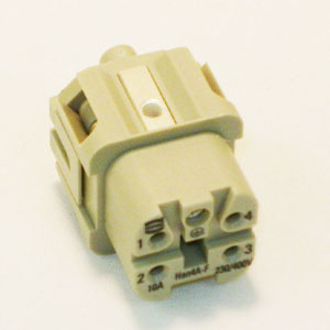 5 POS. 10 AMP FEMALE INSERT