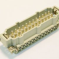 24 POS. 16 AMP MALE INSERT